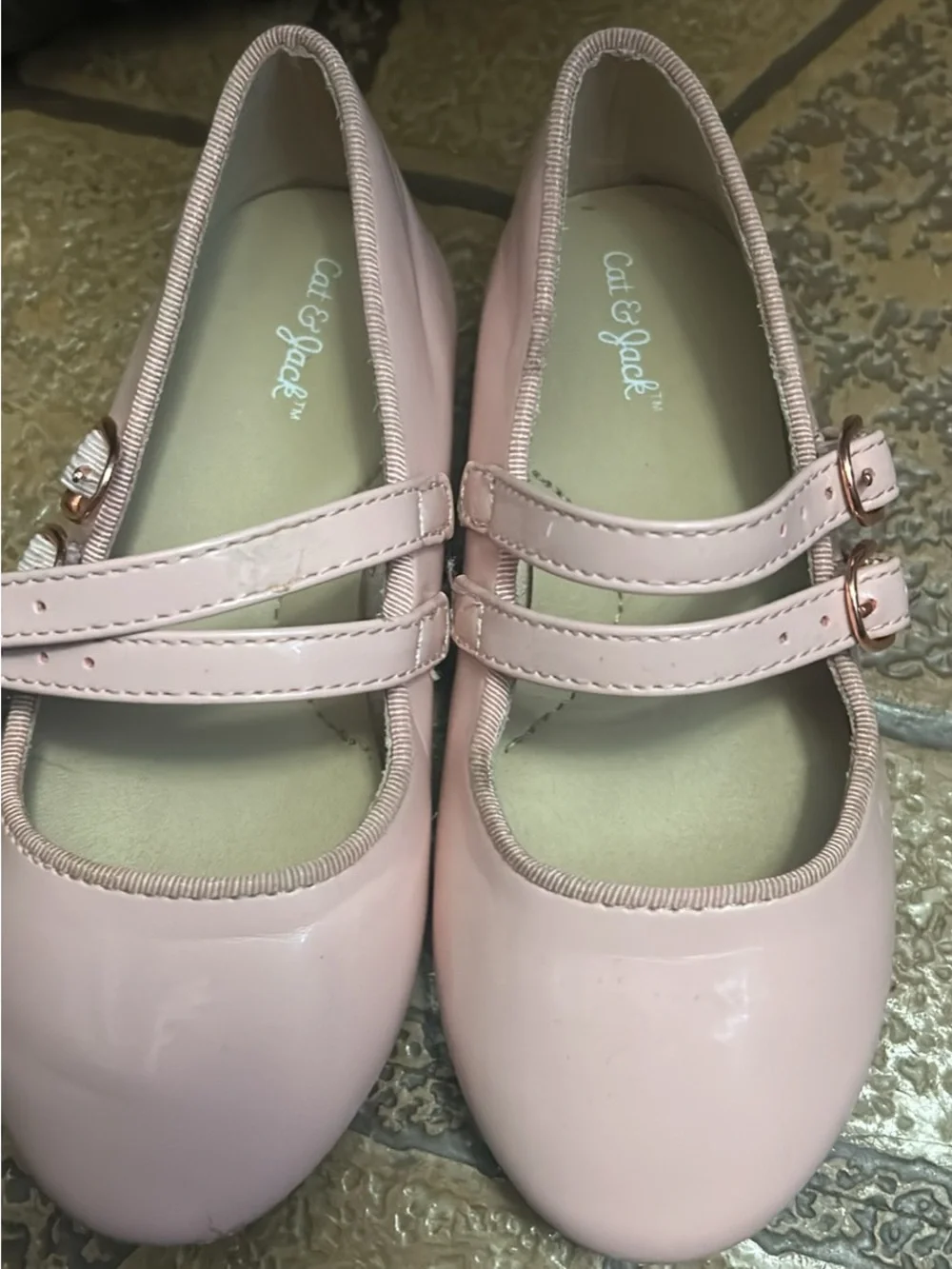 Cat & Jack Light Pink Patent Mary Jane Shoes for Kids